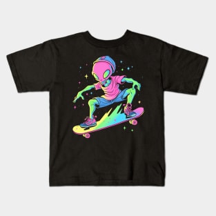 Alien Skater Kids T-Shirt